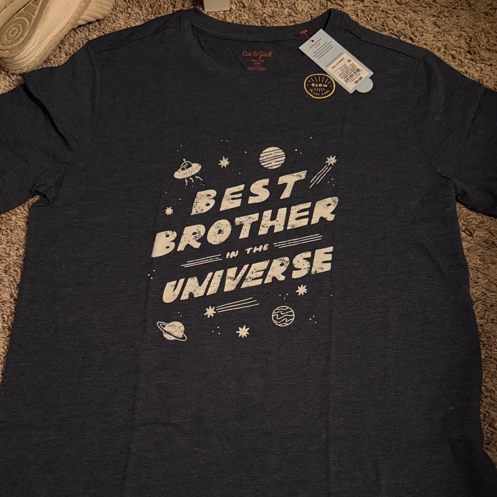 Cat & Jack Blue 'Best Brother' Graphic Tee